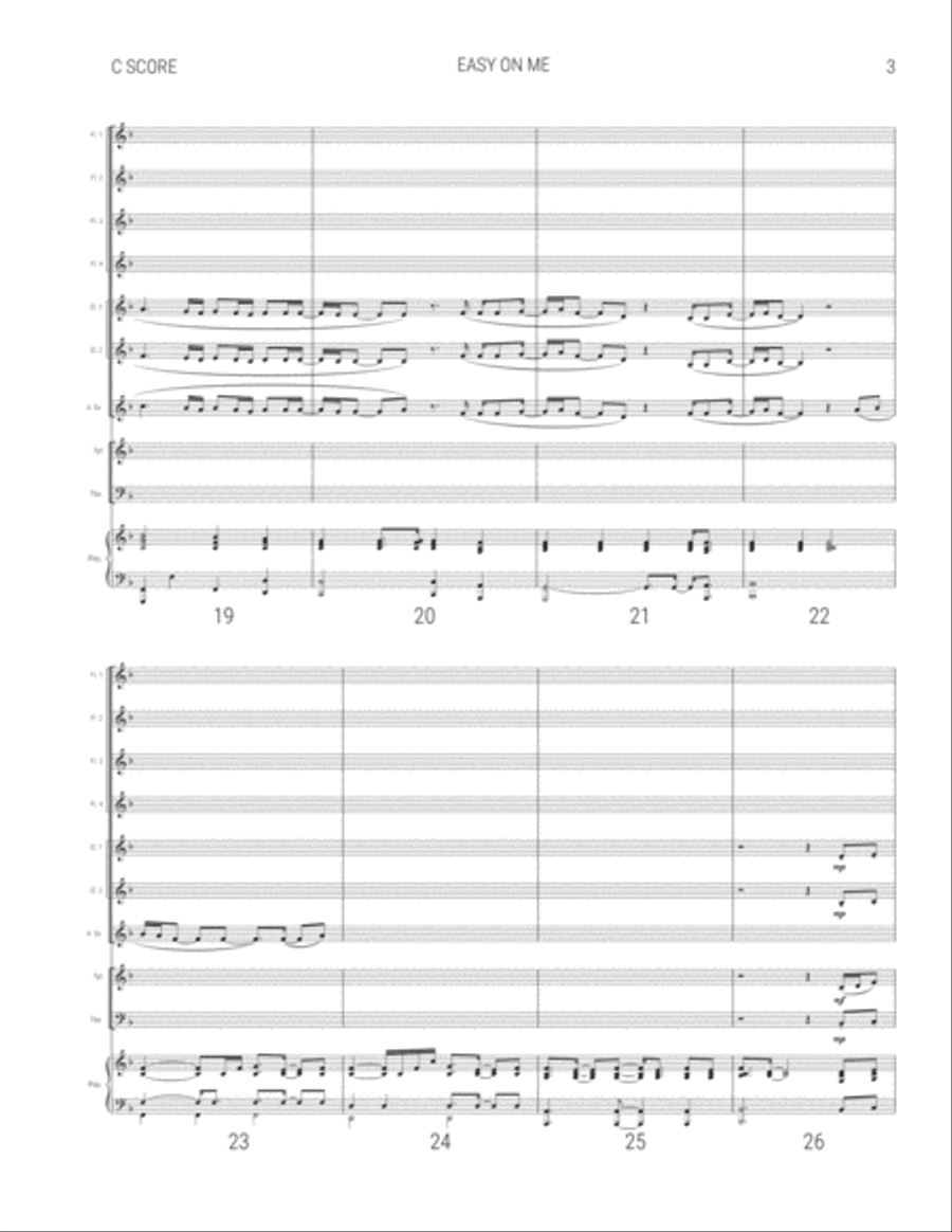Easy On Me Small Ensemble scores gallery preview page 3