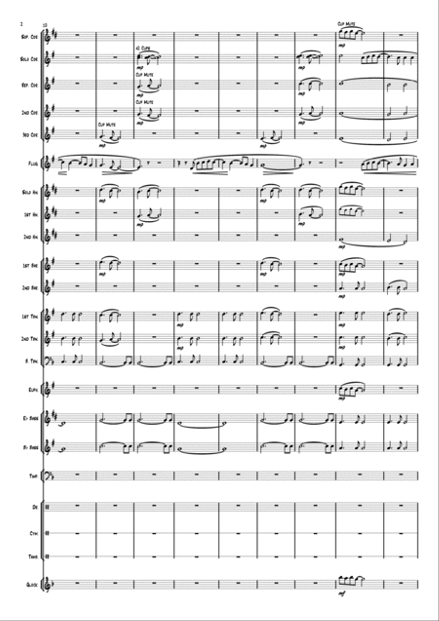 The Wind Beneath My Wings Brass Band scores gallery preview page 2