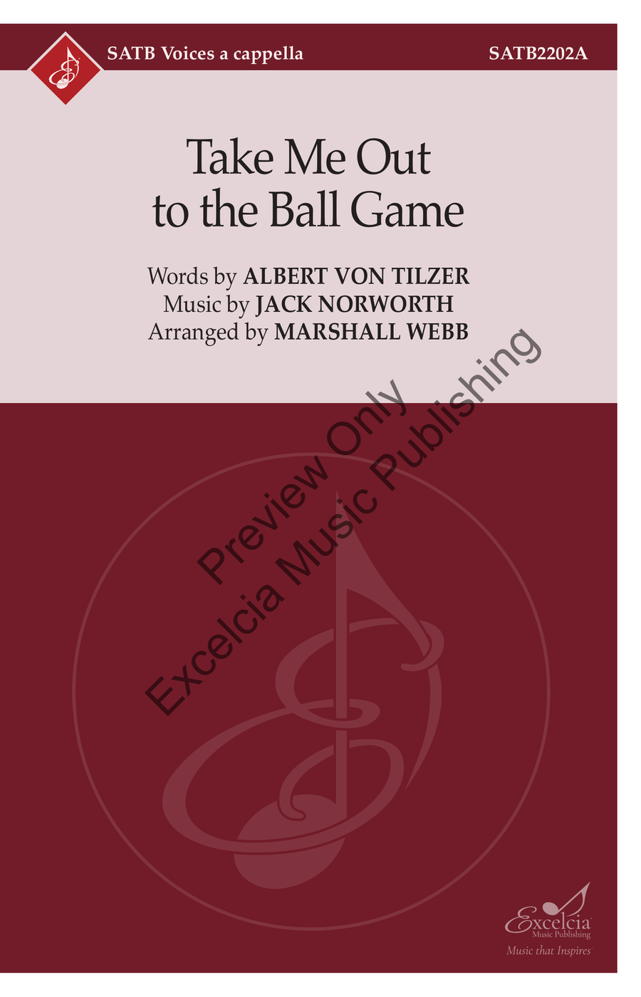 Take Me Out to the Ball Game 4-Part scores gallery preview page 2