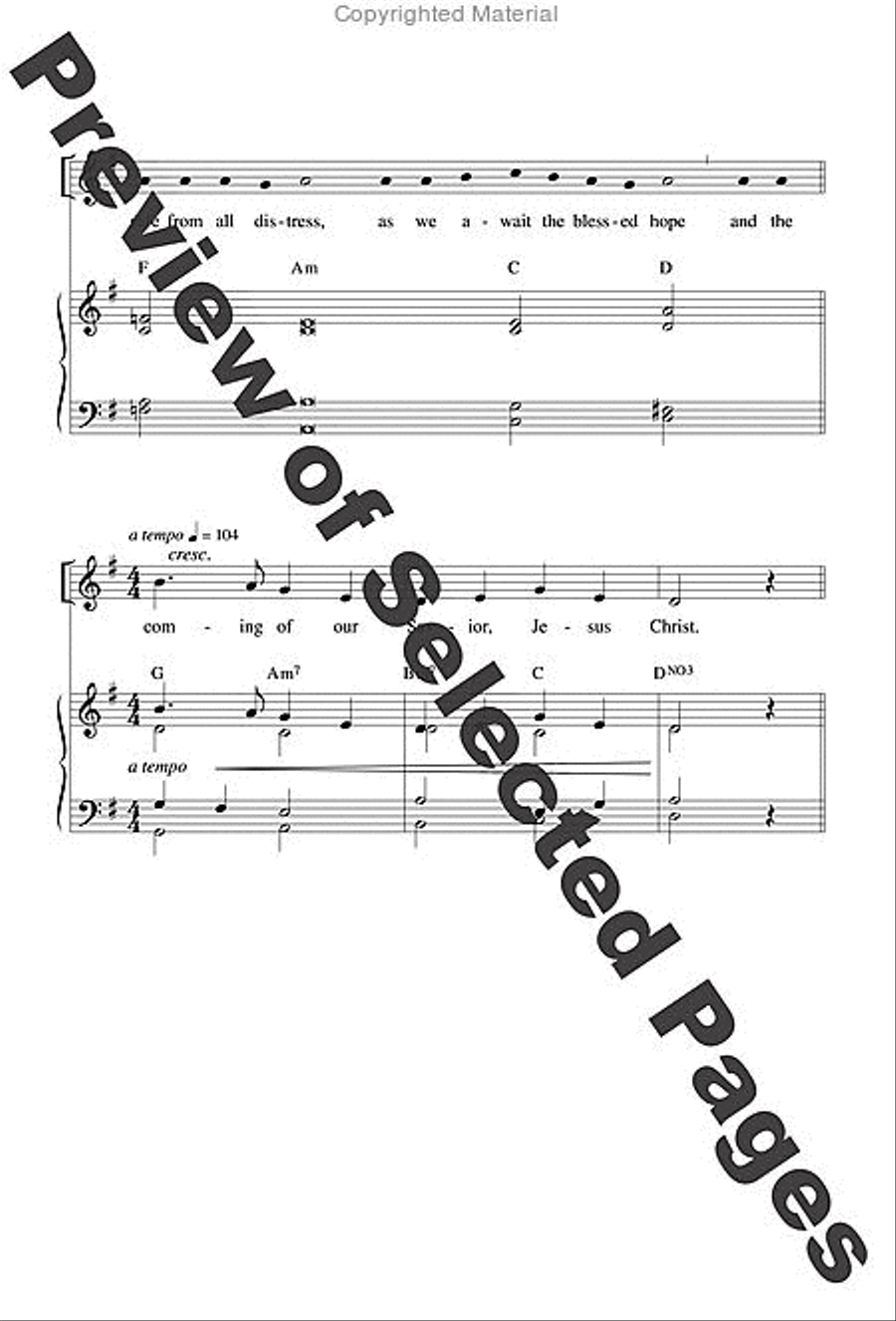 Jubilation Mass - Choral / Accompaniment edition 4-Part scores gallery preview page 33