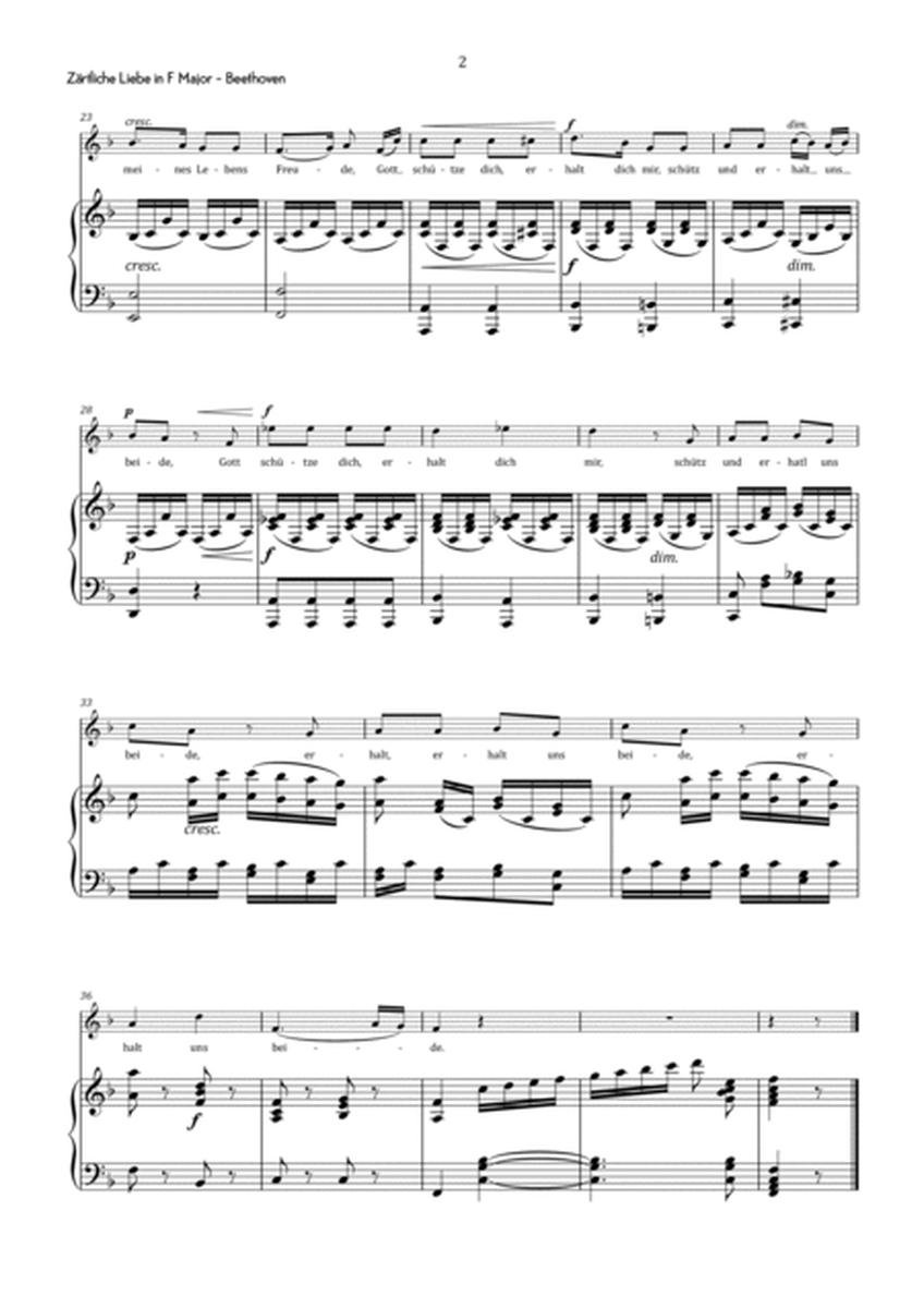Beethoven - Zärtliche Liebe in F Major - Intermediate image number null