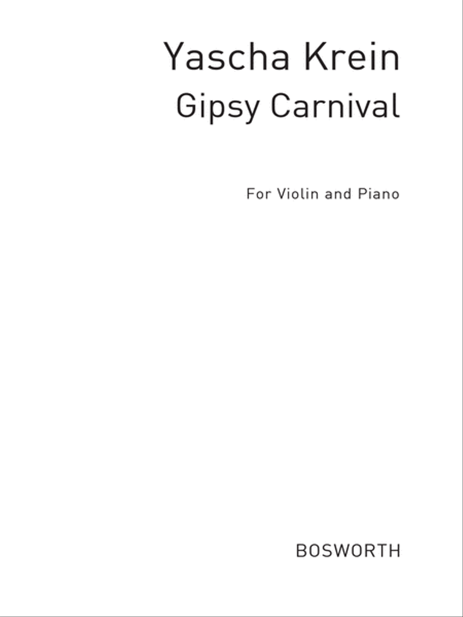 Yasha Krein: Gypsy Carvival Violin Solo scores gallery preview page 1