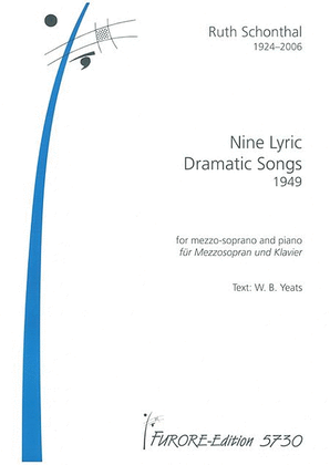 Book cover for Nine lyric dramatic Songs