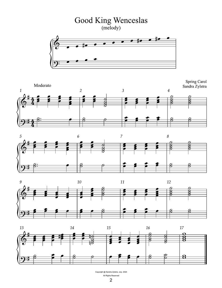 Easy Handbell Hymns -Christmas, Book 1 (2 octave handbells) 2-Octaves scores gallery preview page 5