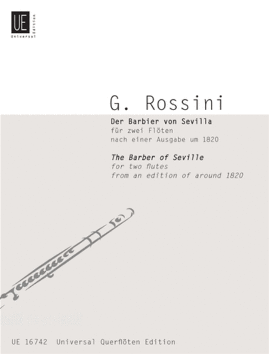 Barber of Seville, 2 Flutes Flute Duet scores gallery preview page 1