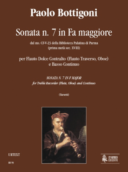 Sonata No. 7 in F Major from the ms. CF-V-23 of the Biblioteca Palatina in Parma (early 18th century) for Treble Recorder (Flute, Oboe) and Continuo