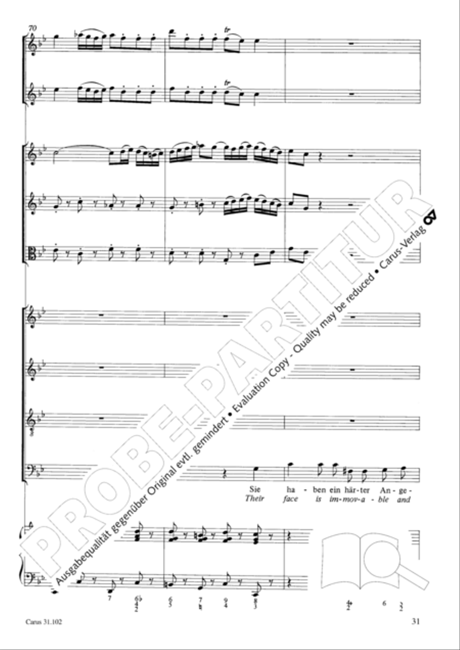 Lord God, your eyes are seeing truth in trusting (Herr, deine Augen sehen nach dem Glauben) ATB scores gallery preview page 32