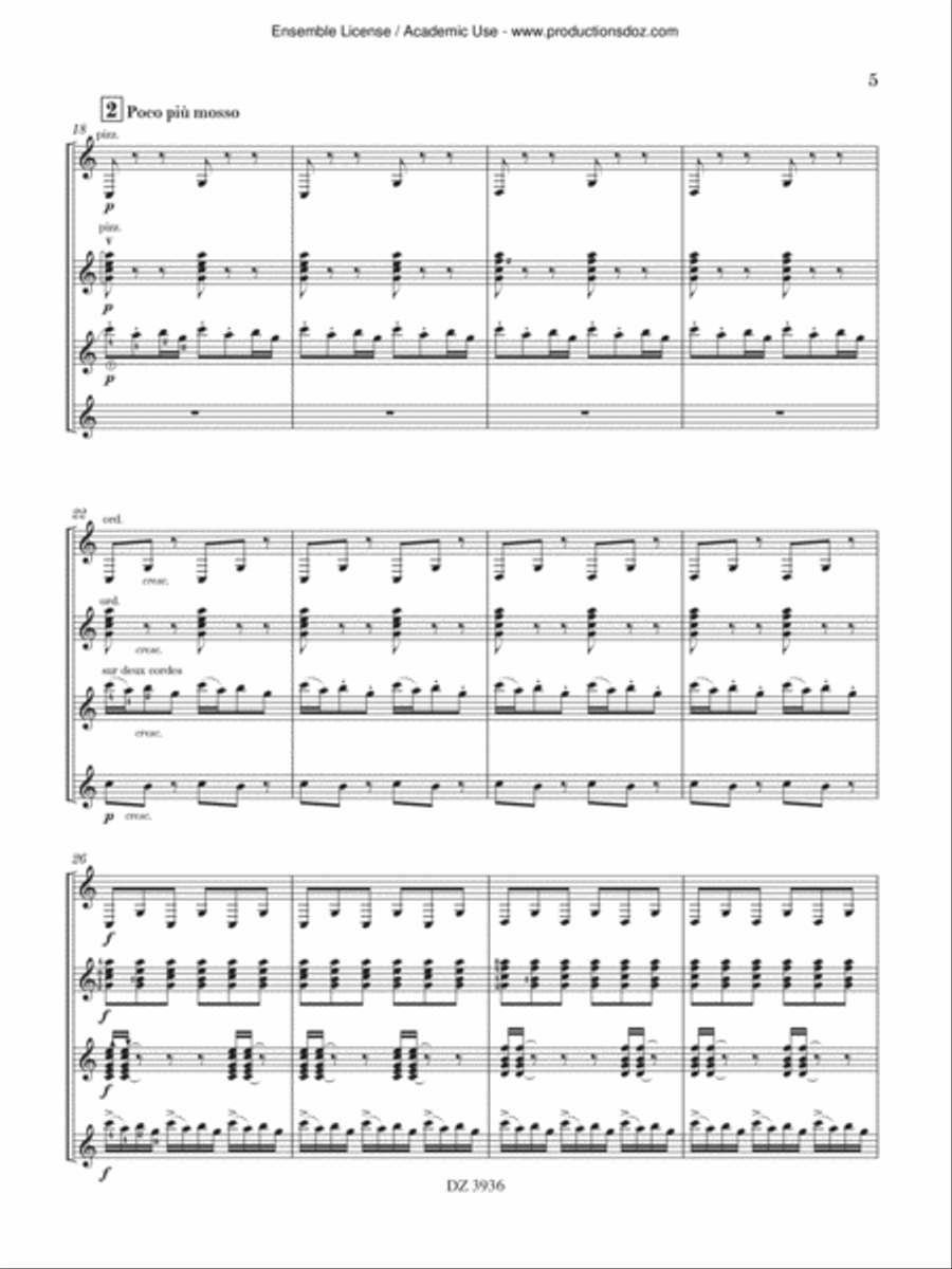 Danse finale - Le tricorne Guitar Ensemble scores gallery preview page 5