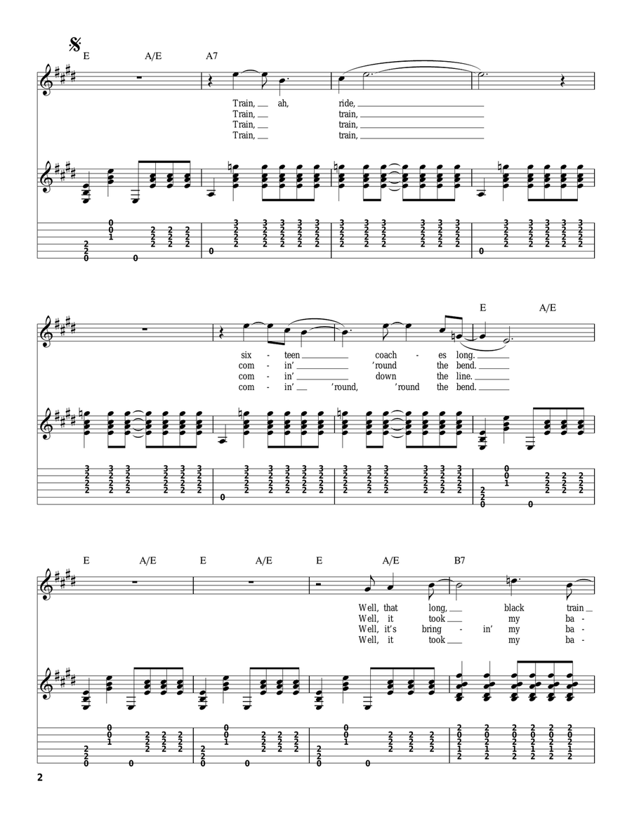 Mystery Train Mystery Train Acoustic Guitar scores gallery preview page 2