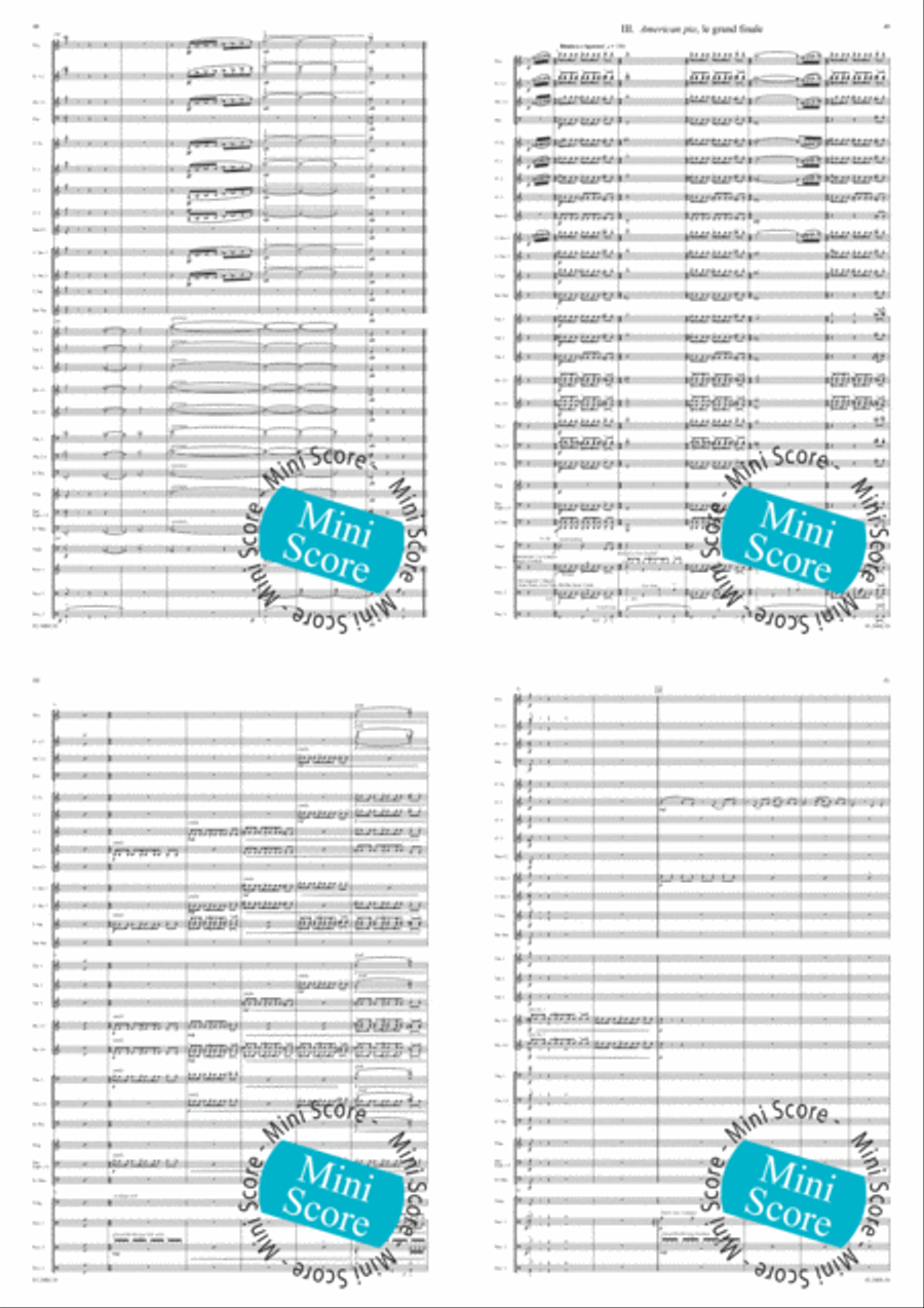 Menu Concert Band scores gallery preview page 15