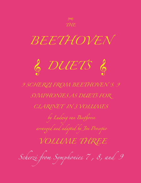 The Beethoven Duets For Clarinet Volume 3 Scherzi 7, 8 and 9 image number null