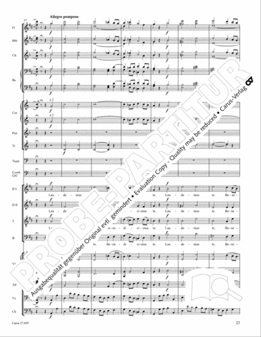 Messe solennelle de sainte Cecile STB scores gallery preview page 36