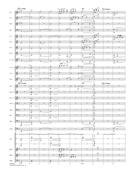 Autumn On White Lake - Conductor Score (Full Score)