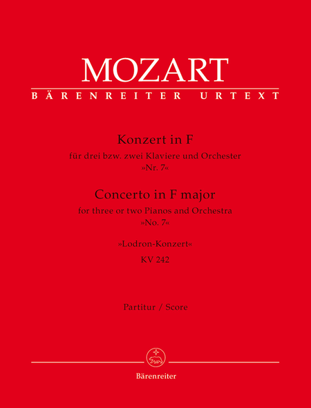Concerto in F major for three or two Pianos and Orchestra No. 7