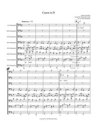 Canon in D (Pachelbel) (D) (Violoncello Octet)