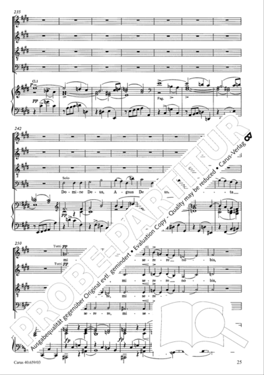 Mass in A flat major (Messe in As) 4-Part scores gallery preview page 26