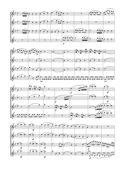String Quartet KV 589 for Saxophone Quartet (SATB) image number null