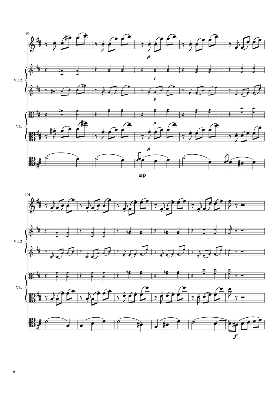 Waltz of the Flowers (The Nutcracker) for String Trio String Trio scores gallery preview page 6