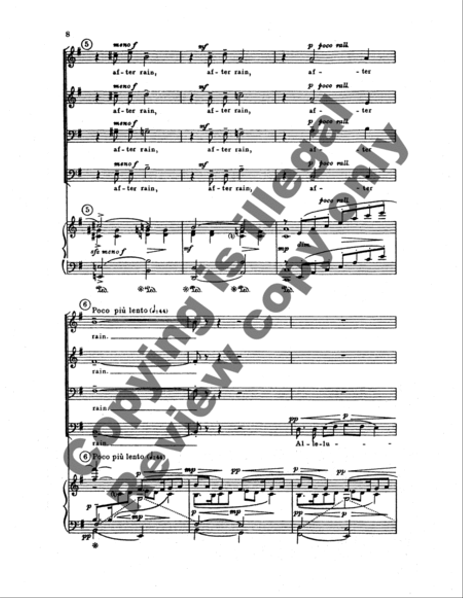 The Last Words of David (Choral Score) TTBB scores gallery preview page 10