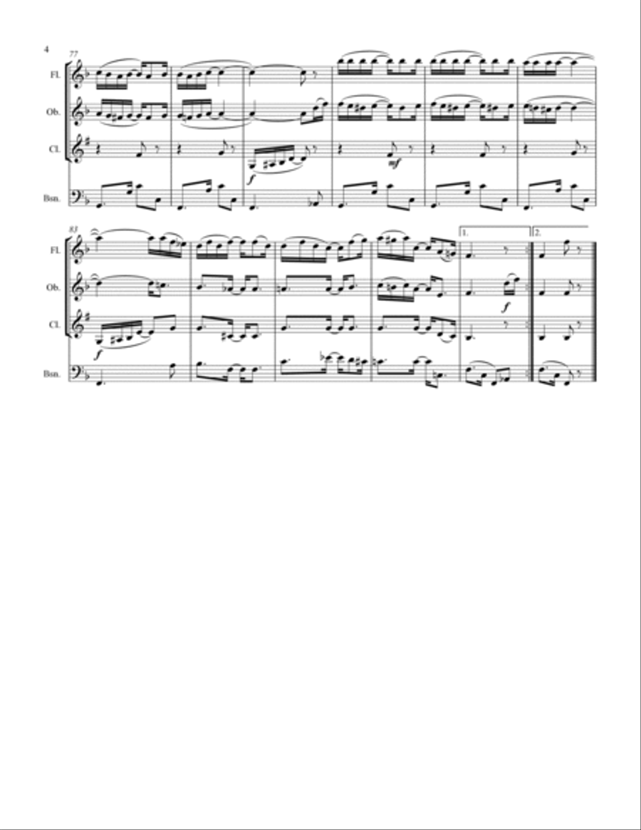Joplin - “Solace” - A Mexican Serenade (for Woodwind Quartet) Joplin - “Solace” - A Mexican Serenade (for Woodwind Quartet) Woodwind Quartet scores gallery preview page 5