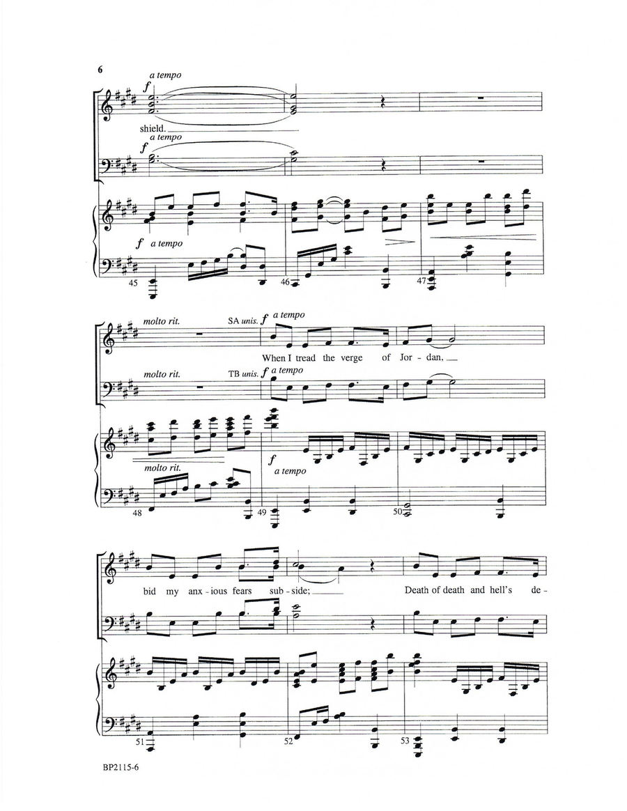 Prayer to Jehovah 4-Part scores gallery preview page 5