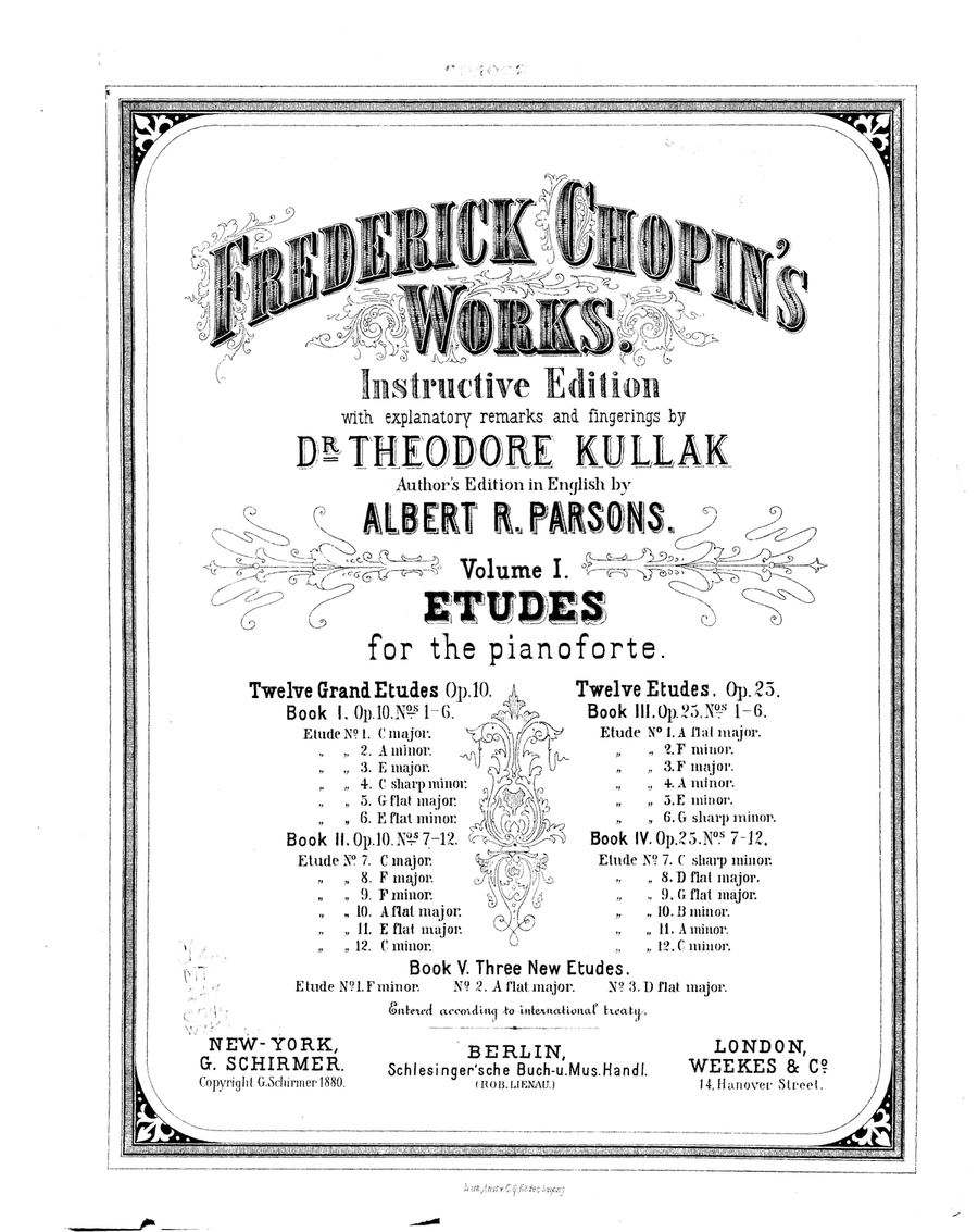 Chopin - Etudes (Complete book) Piano Method scores gallery preview page 1