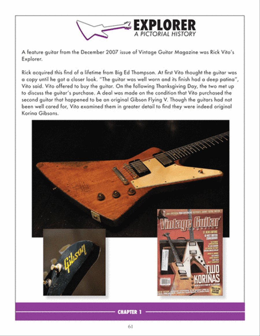 Explorer: A Pictorial History Guitar scores gallery preview page 5