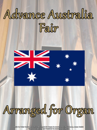 Book cover for Advance Australia Fair (Australian National Anthem) Organ Cover