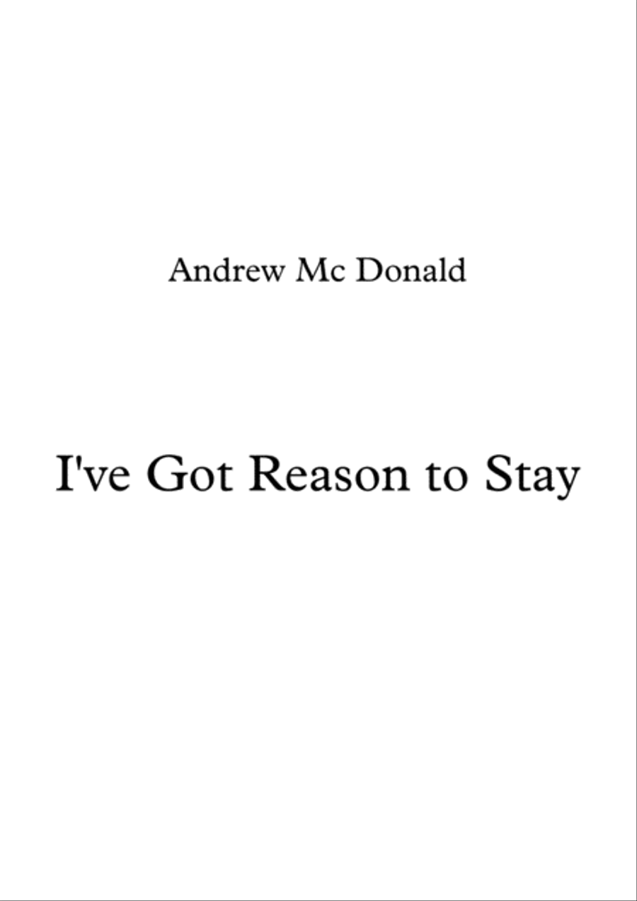 I've Got Reason To Stay Voice scores gallery preview page 1