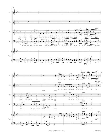 Precious Child (SATB) Choir - Digital Sheet Music