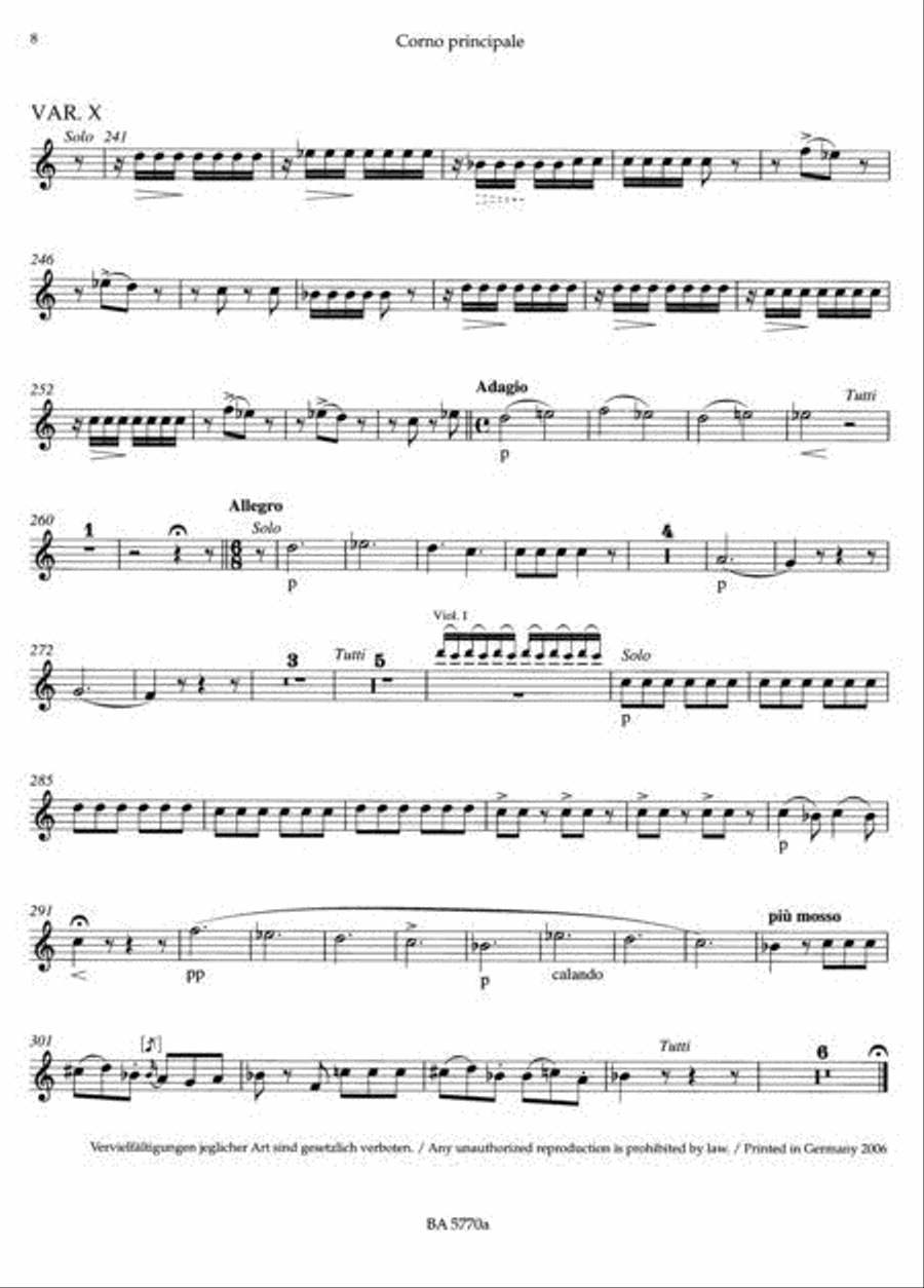 Sinfonia concertante for Oboe, Clarinet, Horn, Bassoon and Orchestra E flat major, KV Anh. I,9 (297b) Clarinet scores gallery preview page 6