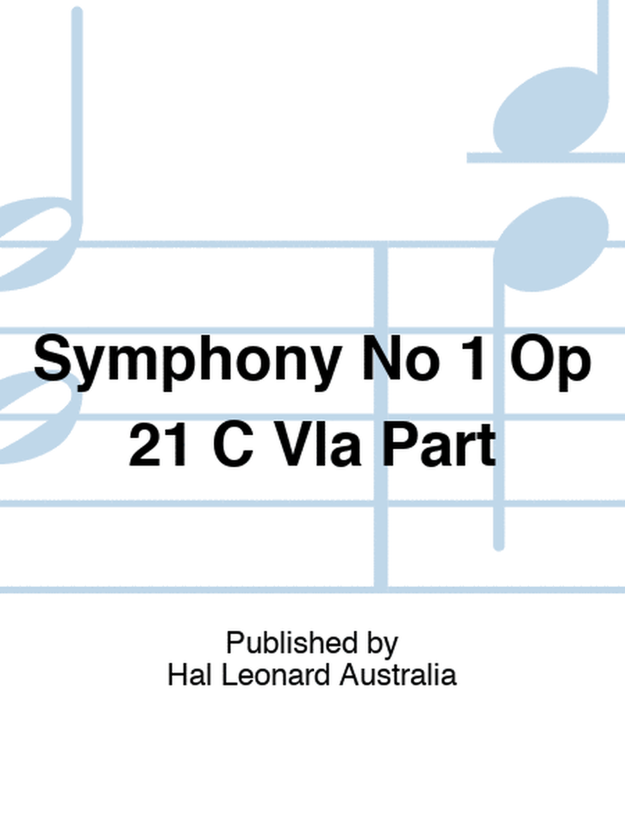 Symphony No 1 Op 21 C Vla Part
