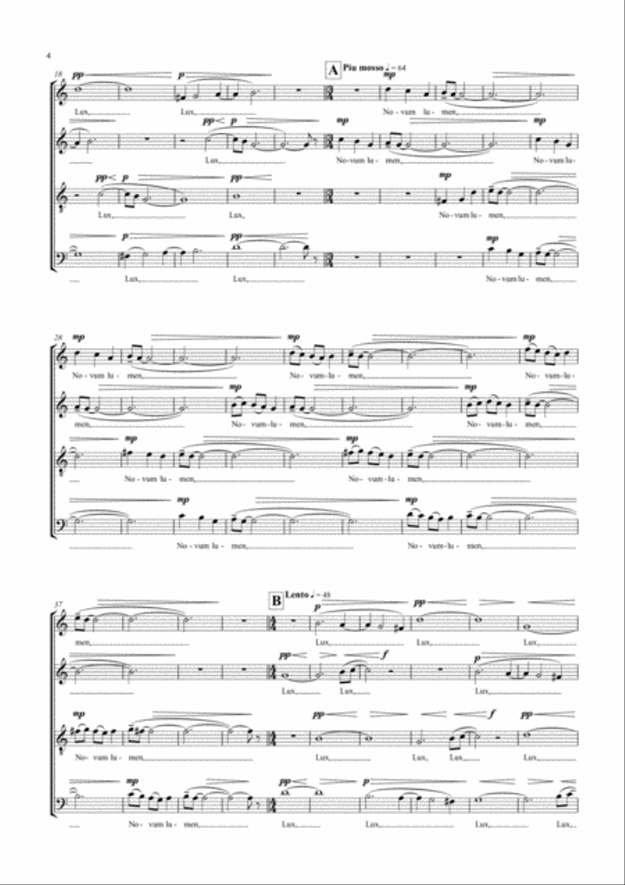 Novum lumen 4-Part scores gallery preview page 4