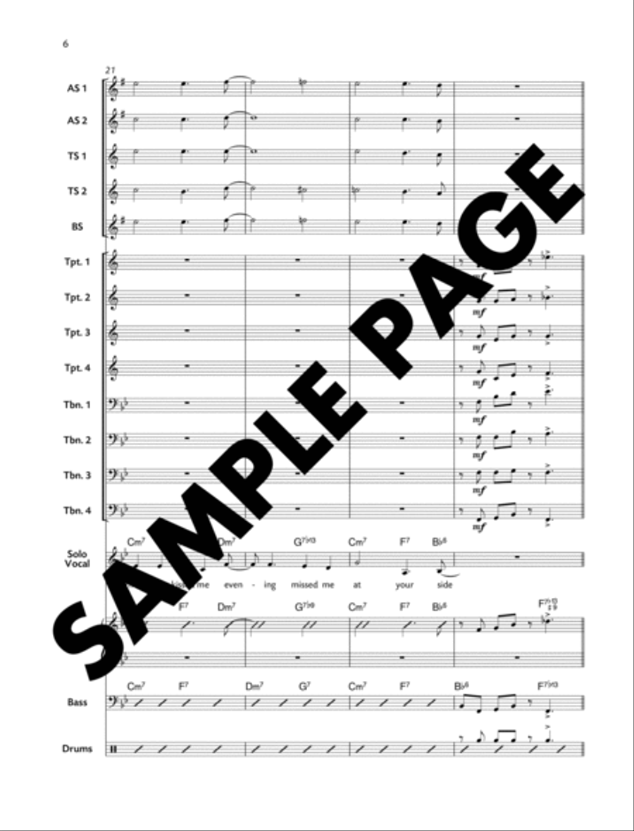 Cupid's Arrow Cupid's Arrow Jazz Ensemble scores gallery preview page 6