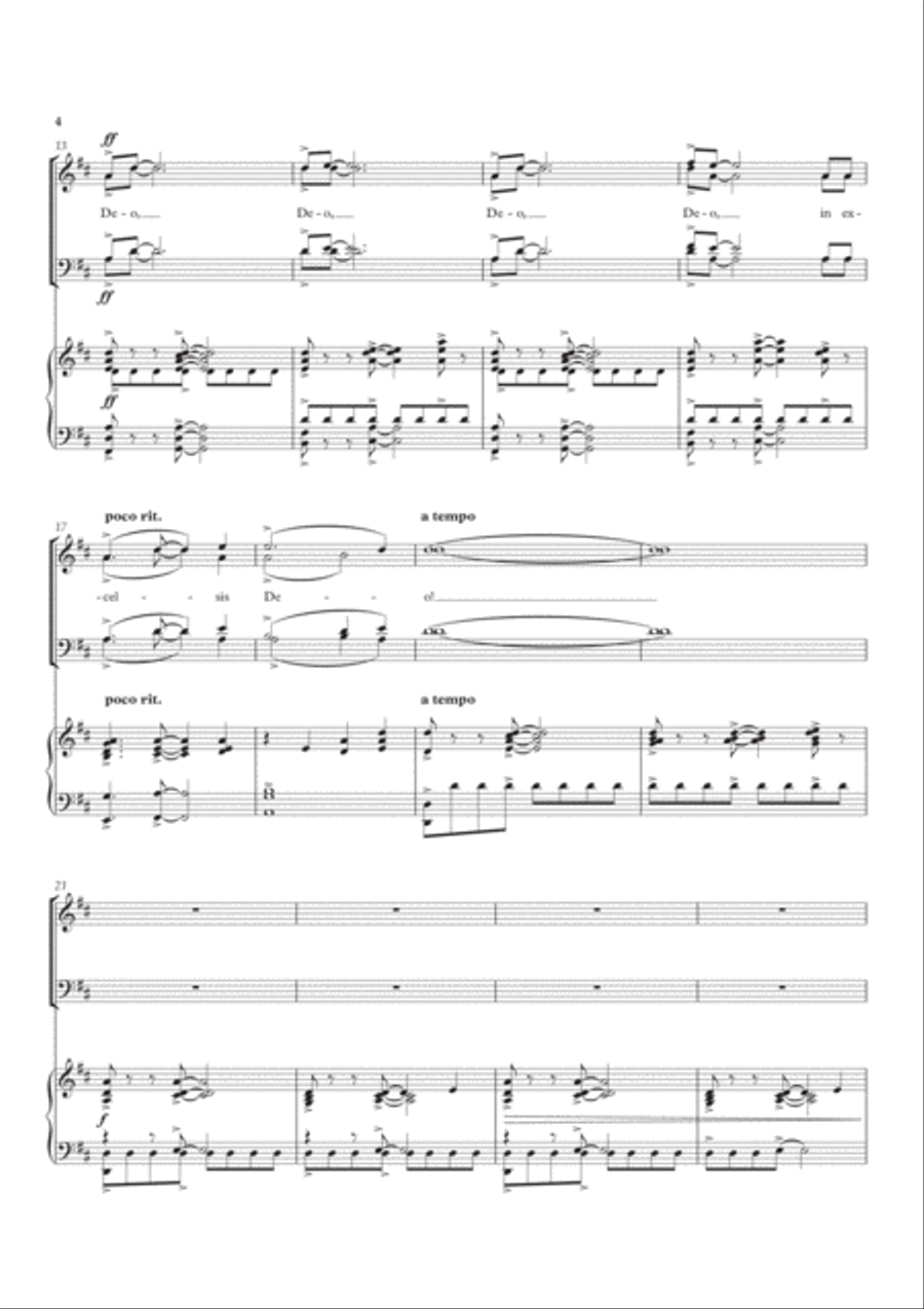 Gloria 4-Part scores gallery preview page 4