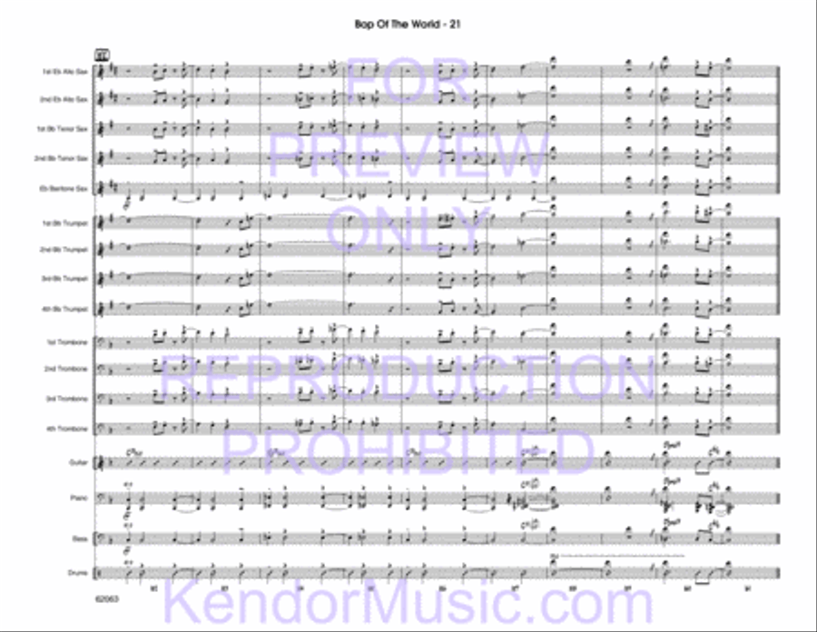Bop Of The World Bop Of The World Jazz Ensemble scores gallery preview page 23