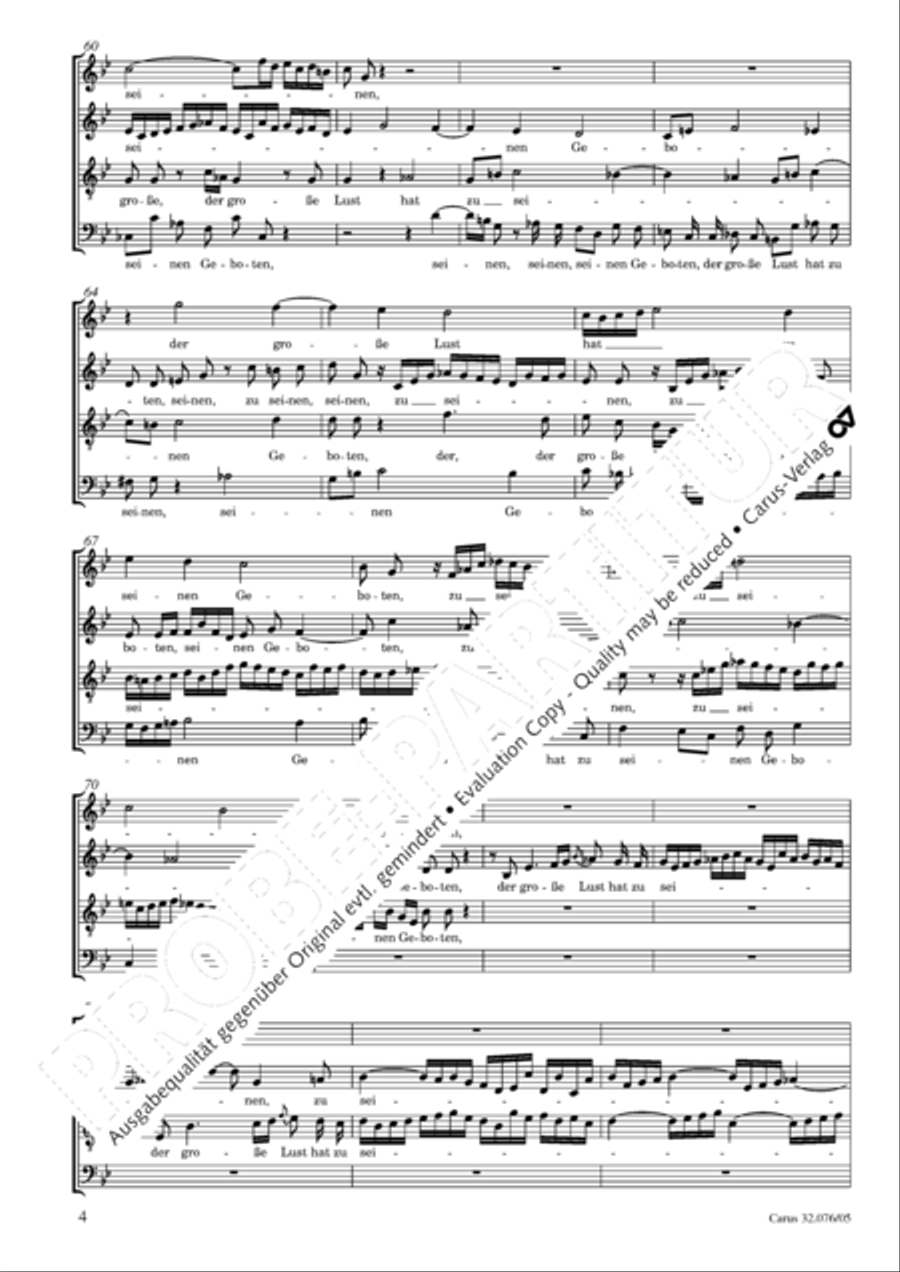 Blessed are all those who fear God (Wohl dem, der den Herren furchtet) SA scores gallery preview page 5