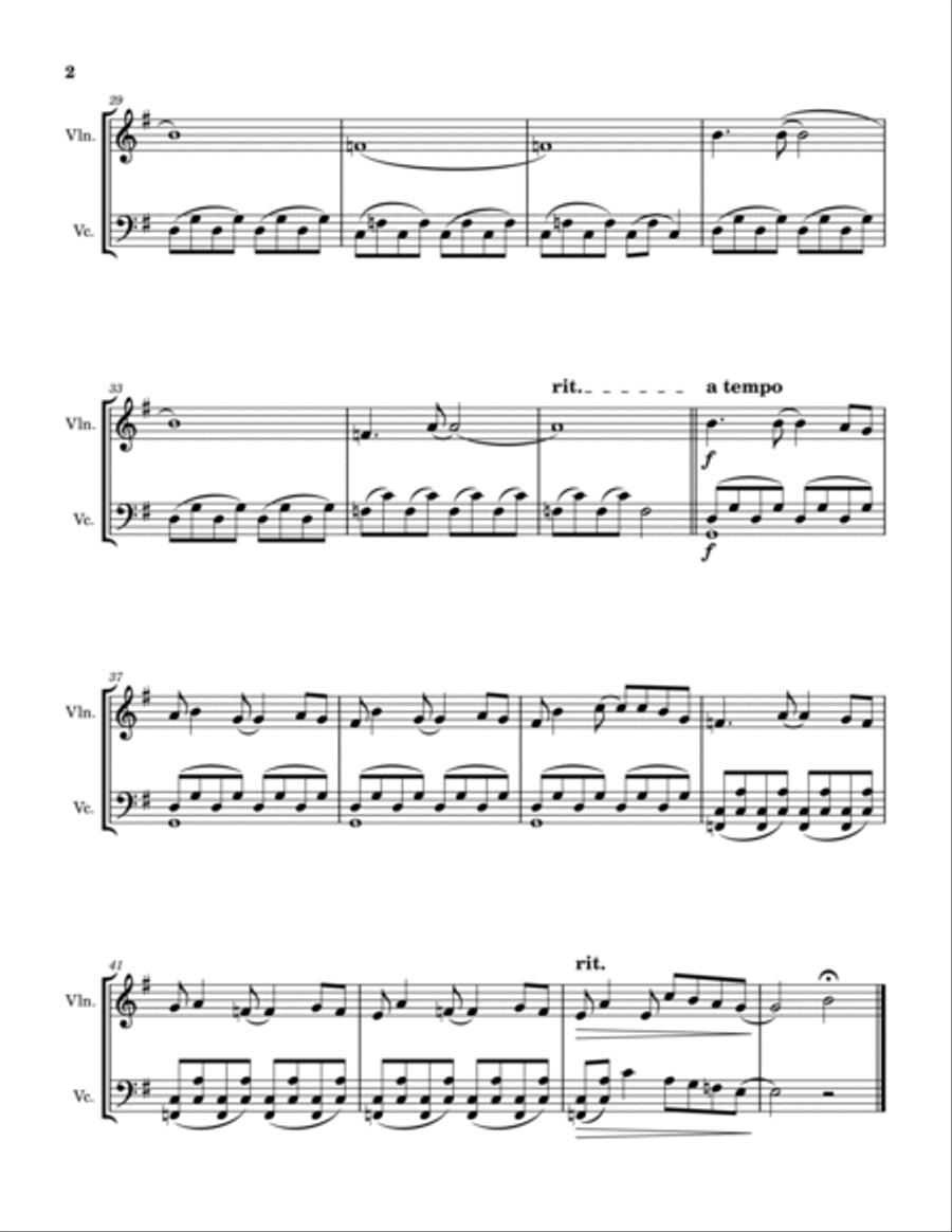 Bundle Of Joy String Duet scores gallery preview page 2
