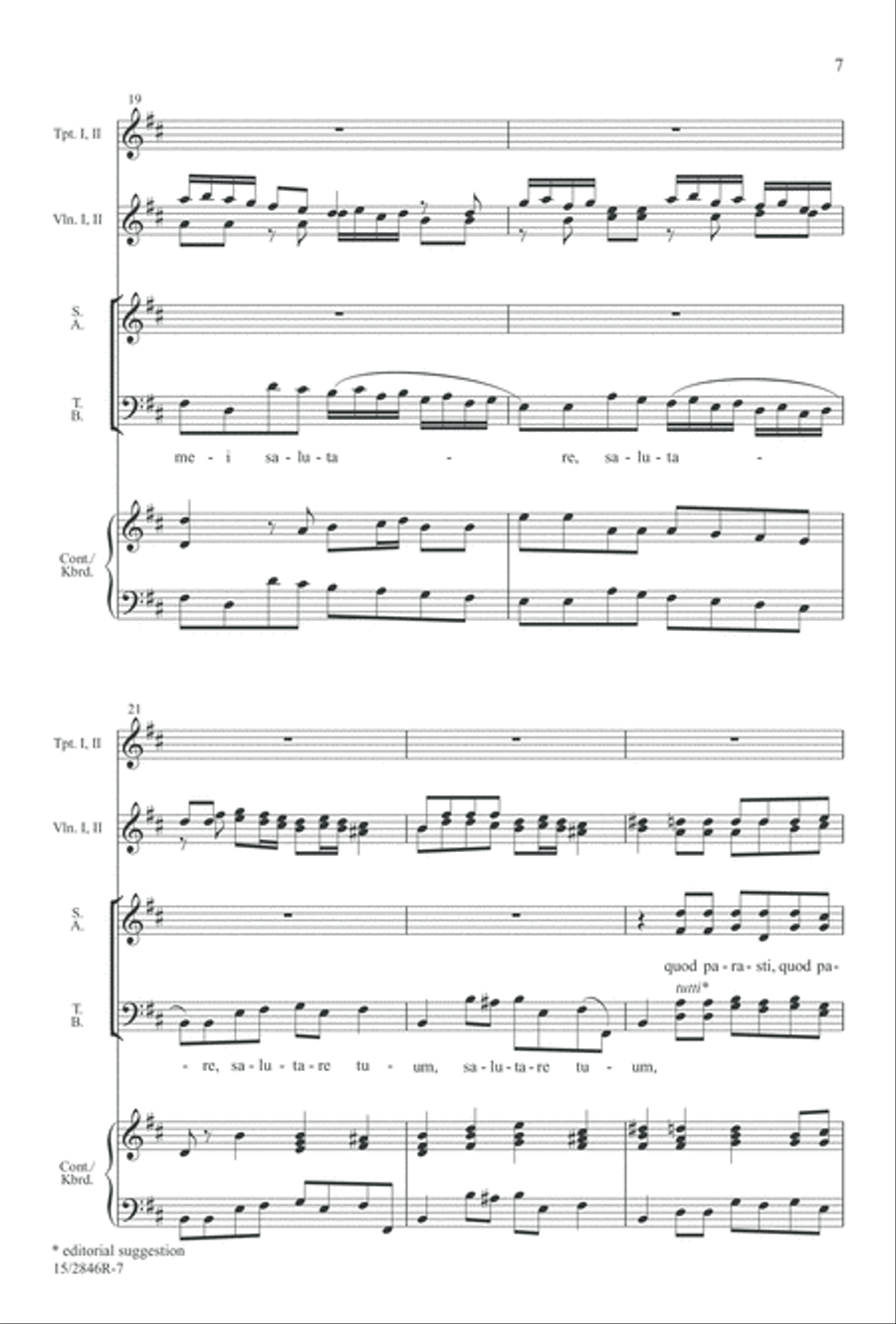 Nunc dimittis 4-Part scores gallery preview page 7