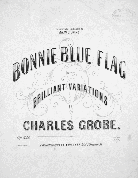 Bonnie Blue Flag With Brilliant Variations