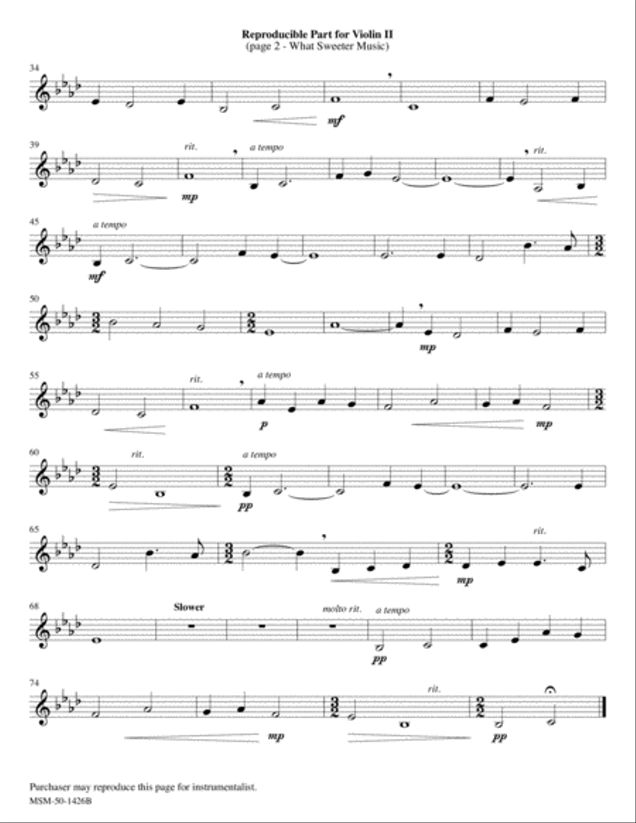 What Sweeter Music Choir scores gallery preview page 4