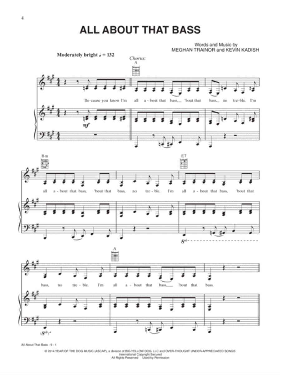 2015 Greatest Rock & Pop Hits for Piano Piano, Vocal, Guitar scores gallery preview page 4