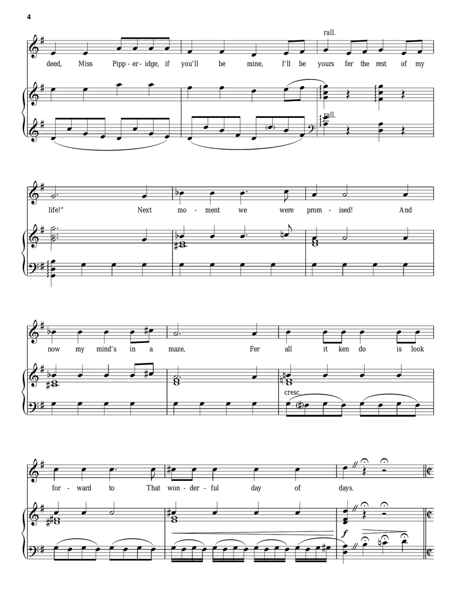 Mister Snow (from Carousel) Piano, Vocal scores gallery preview page 4