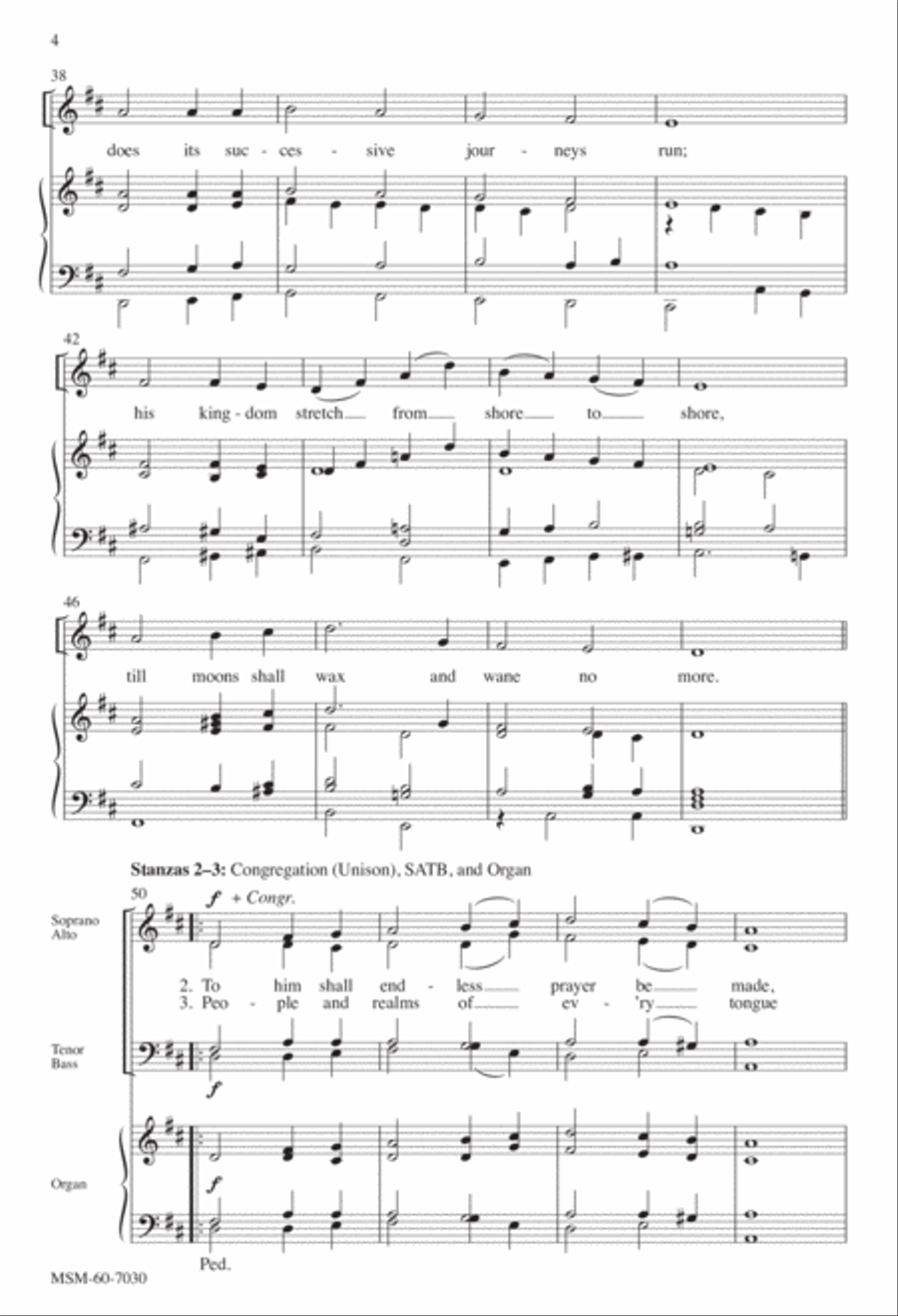 Jesus Shall Reign 4-Part scores gallery preview page 3