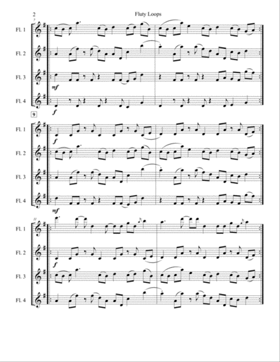 Fluty Loops Small Ensemble scores gallery preview page 4