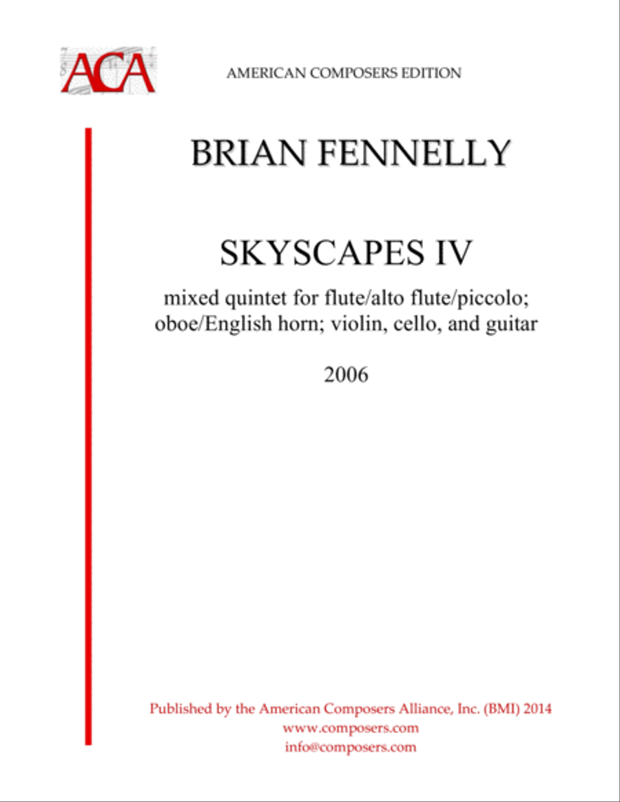 [Fennelly] Skyscapes IV Small Ensemble scores gallery preview page 1