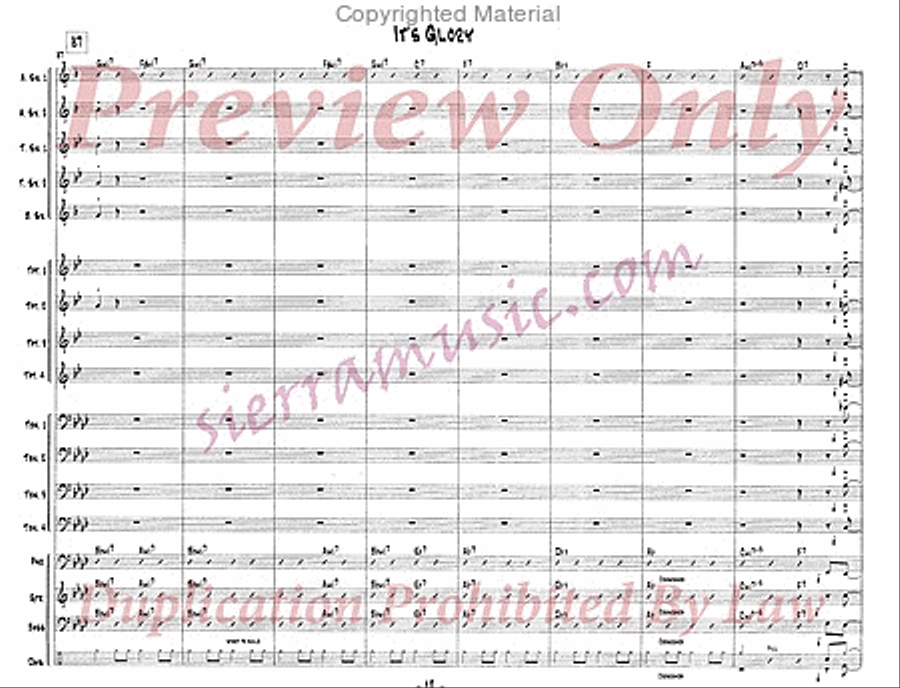 It's Glory Big Band scores gallery preview page 13