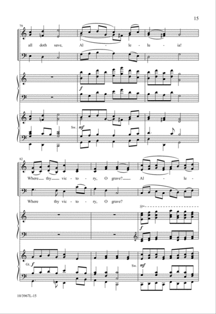 Raise Your Joys and Triumphs High 3-Part scores gallery preview page 16