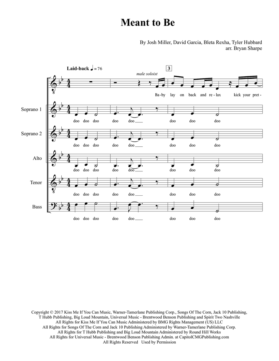 Meant To Be Divisi scores gallery preview page 1