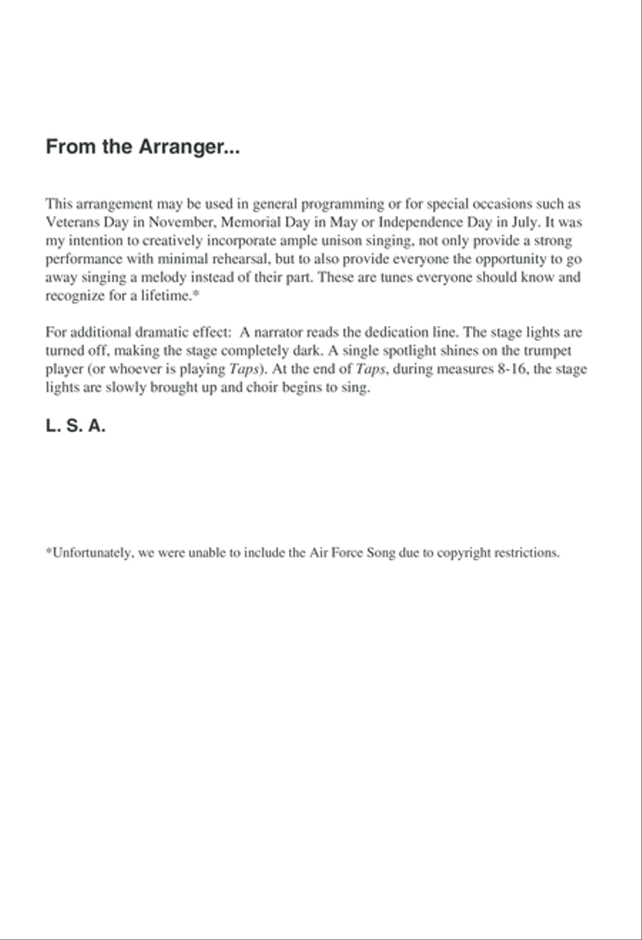 A Patriotic Salute A Patriotic Salute 4-Part scores gallery preview page 2